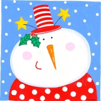 snowman-with-polka-dots